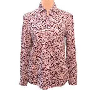 beachlunchlounge Purple/Pink/Blue Patterned Button Down Shirt Size XS